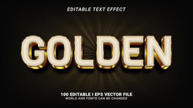 Golden text effect