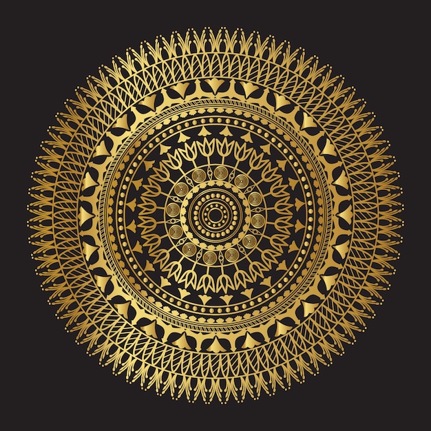 Golden Vector Mandala