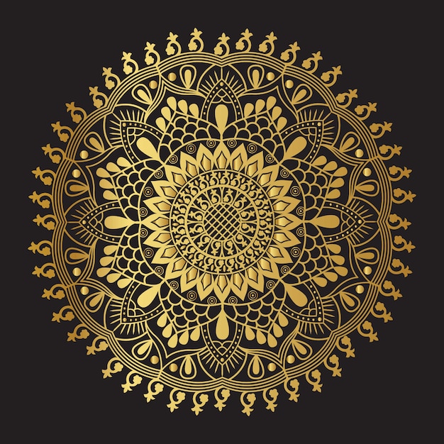 Golden Vector Mandala