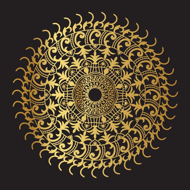 Golden Vector Mandala