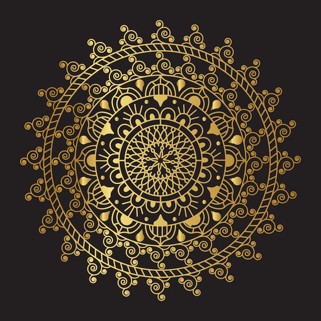 Golden Vector Mandala