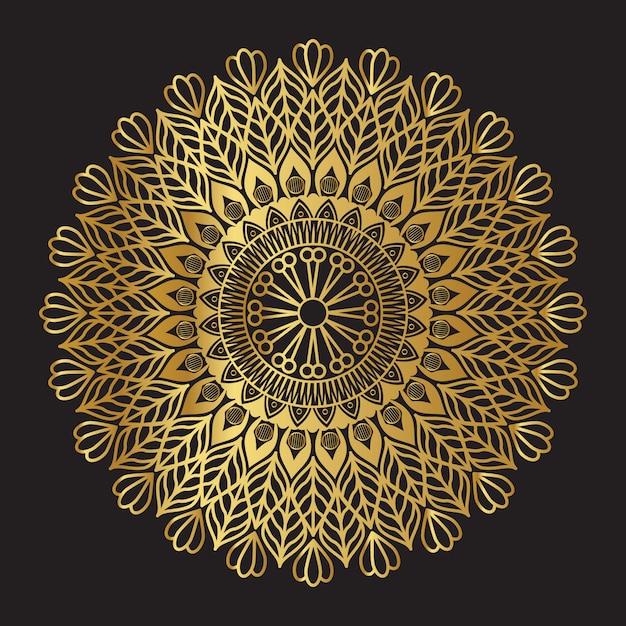 Golden Vector Mandala