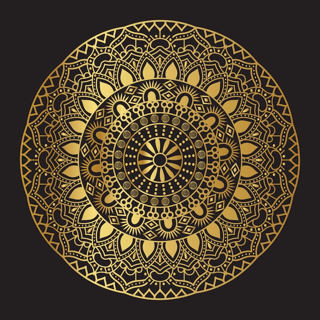 Golden Vector Mandala