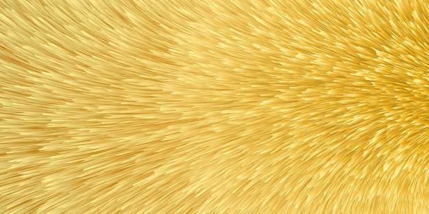 Golden Yellow Fur Background Fluffy and soft surface pattern