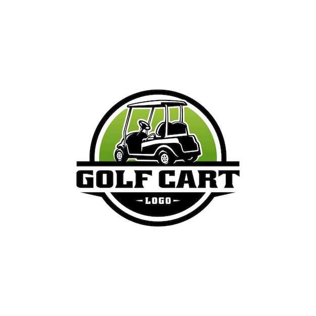 golf cart logo vector