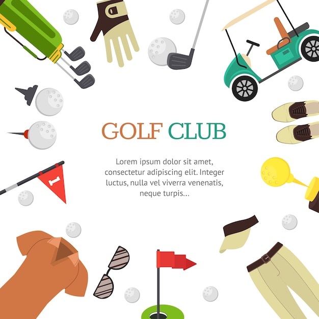 Golf Club Banner Card for Your Business 