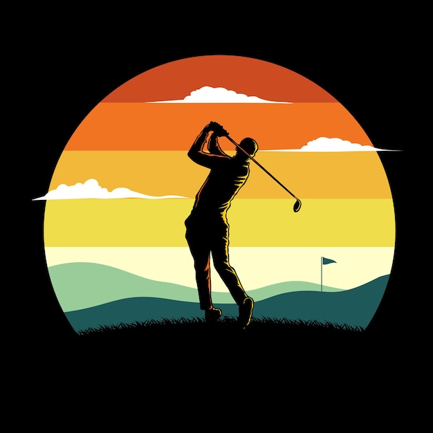 Golf Flat Illustration