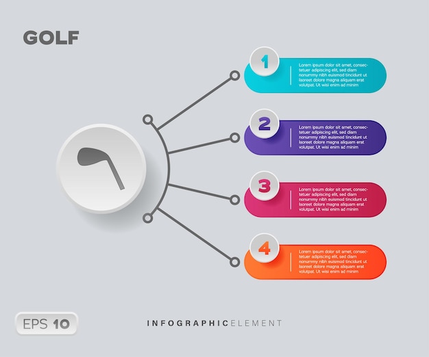 Golf Infographic Element