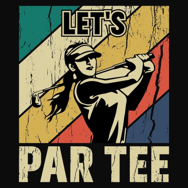 Golf Quotes Saying T-Shirt Design, Golfer Vector Elements.