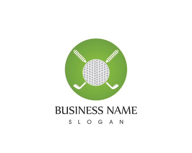 Golf sport icon vector logo