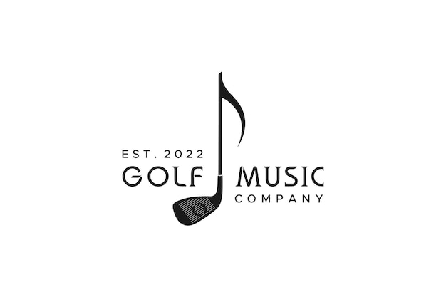 Golf Sticks Tone Music Logo Design