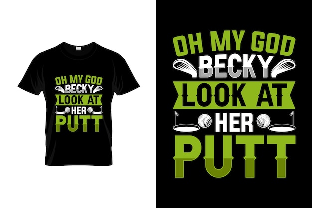 Golf T-shirt Design or Golf poster Design or Golf illustration