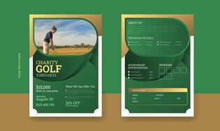 golf tournament flyers