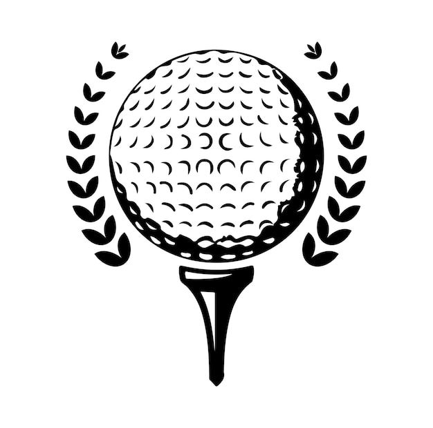 Golf vector, vector vintage golf elements collection