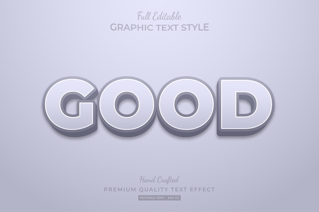 Good Clean Editable Text Effect