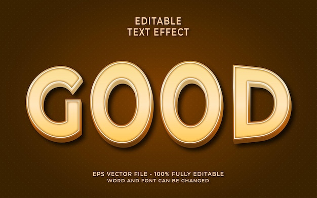 Good editable text effect