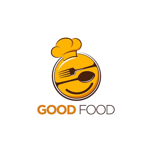 Vector good food logo design