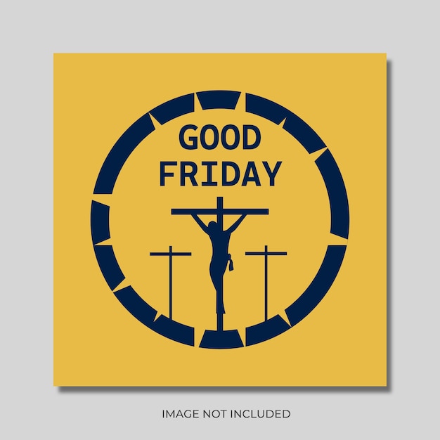 Good friday background with jesus christ crucifixion