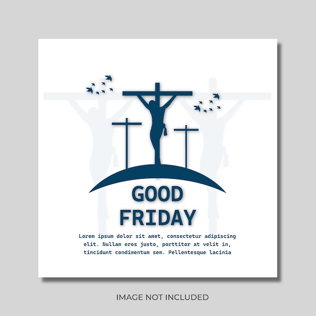 Good friday background with jesus christ crucifixion