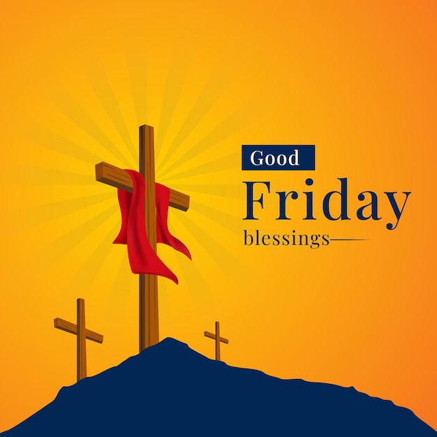 Good friday peace of holy week social media post