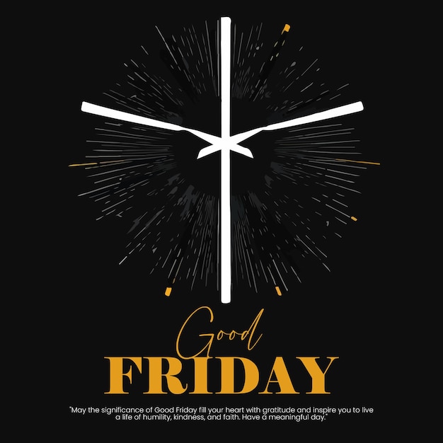 Good Friday Social Media Template For Instagram Post Feed