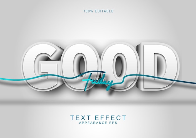 Vector good friday white font effect