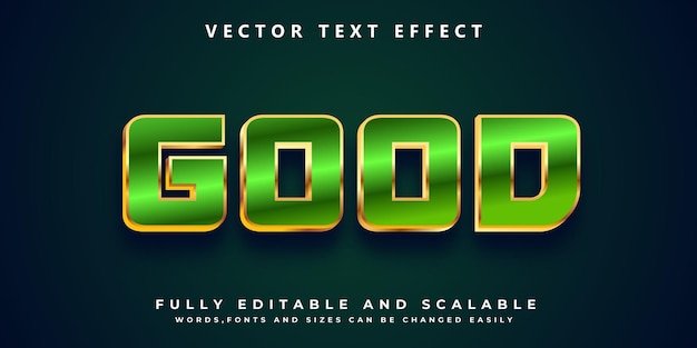 good green text effect