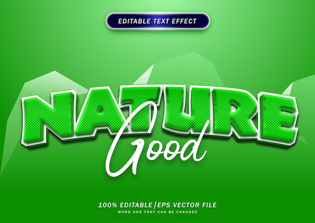 Good nature text effect editable green and nature text style effect