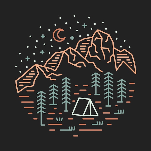 Good nature with beauty view graphic illustration vector art tshirt design