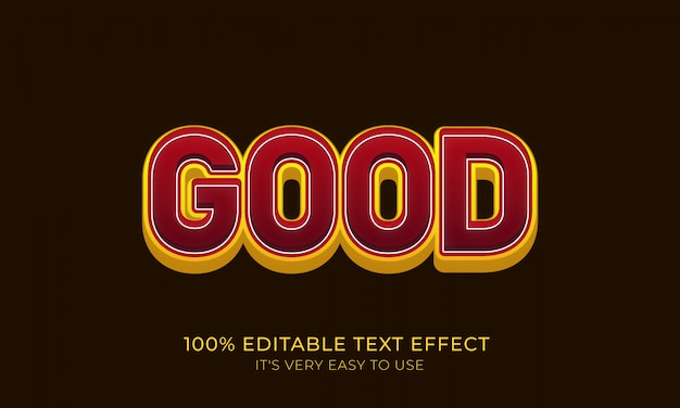 Good text style effect for font