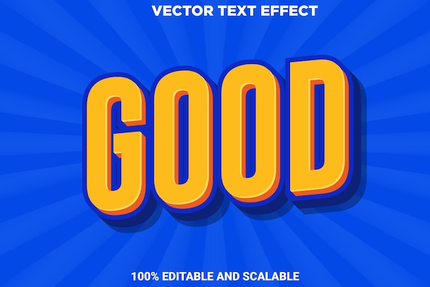 Good Vector Text Effect Fully Editable Element And Font 3D Text Effect