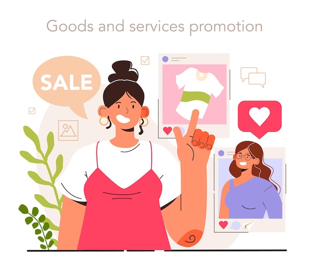 Goods and services promotion social media content manager guidance