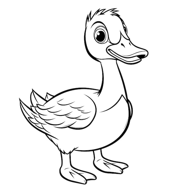 goose coloring pages for kid