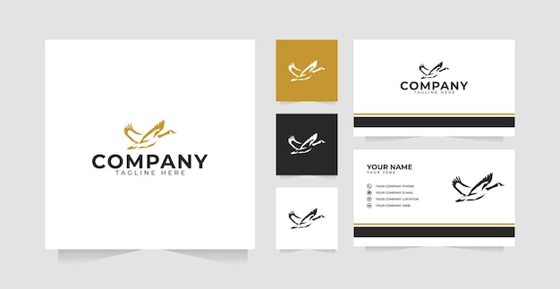 Goose logo design inspiration and business card