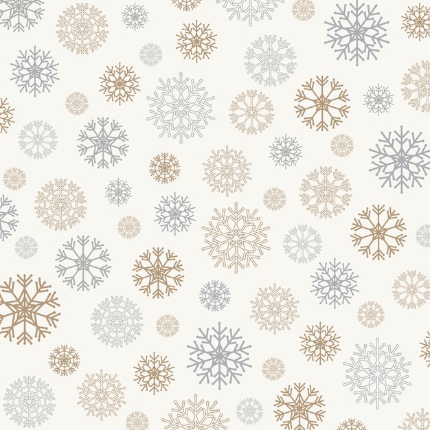 Gorgeous snowflakes background