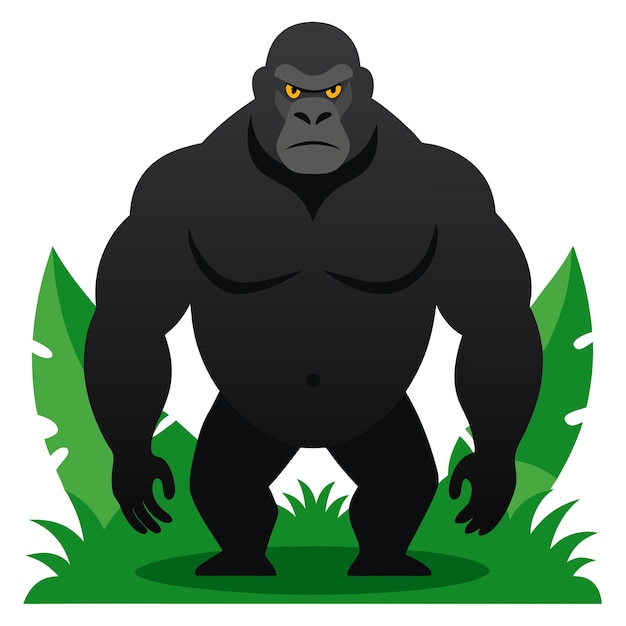 Vector gorilla art vector eps file