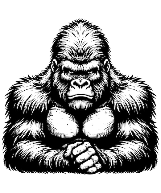 Gorilla Coloring Page