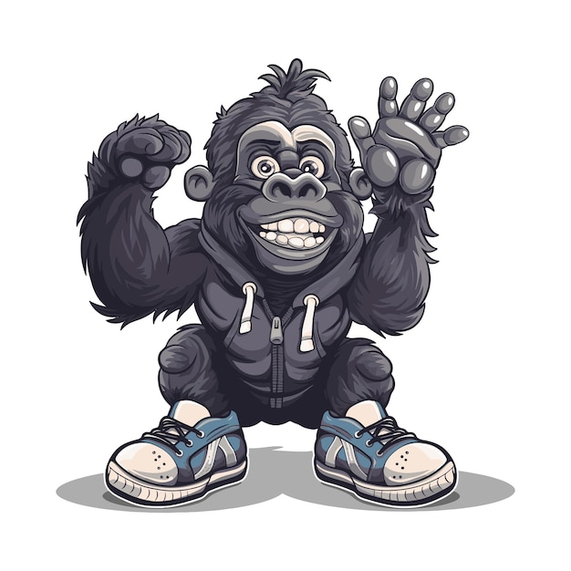 Gorilla Comic Cartoon Character