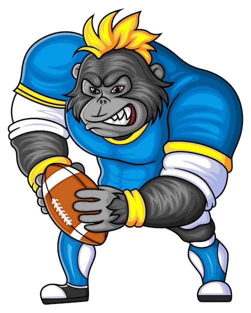 The gorilla mascot of American football