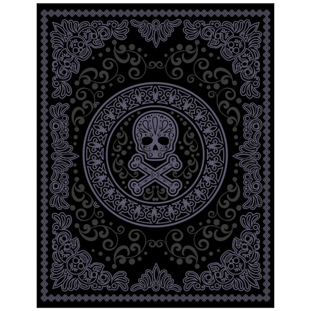 Gothic sign with skull, grunge vintage design t shirts