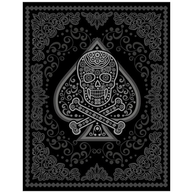 Gothic sign with skull, grunge vintage design t shirts