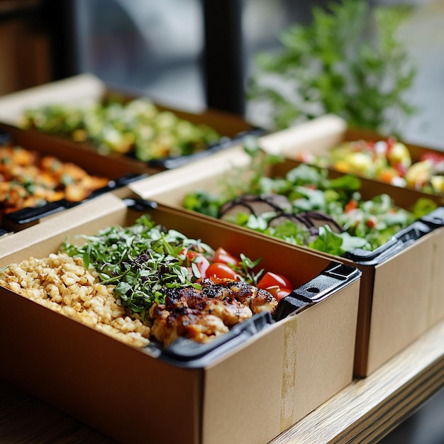 Gourmet Meal Boxes A Feast of Fresh Ingredients and Vibrant Flavors in EcoFriendly Packaging