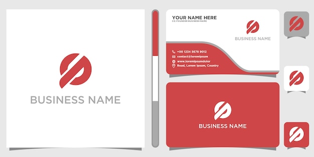 GP PG Logo Design with business card template for your design