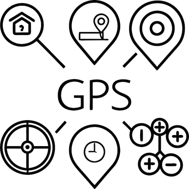 Vector gps icon