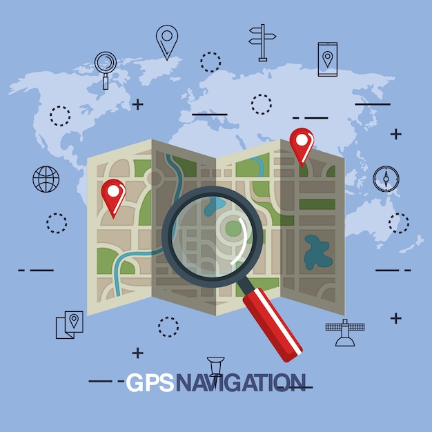 Gps navigation app icons