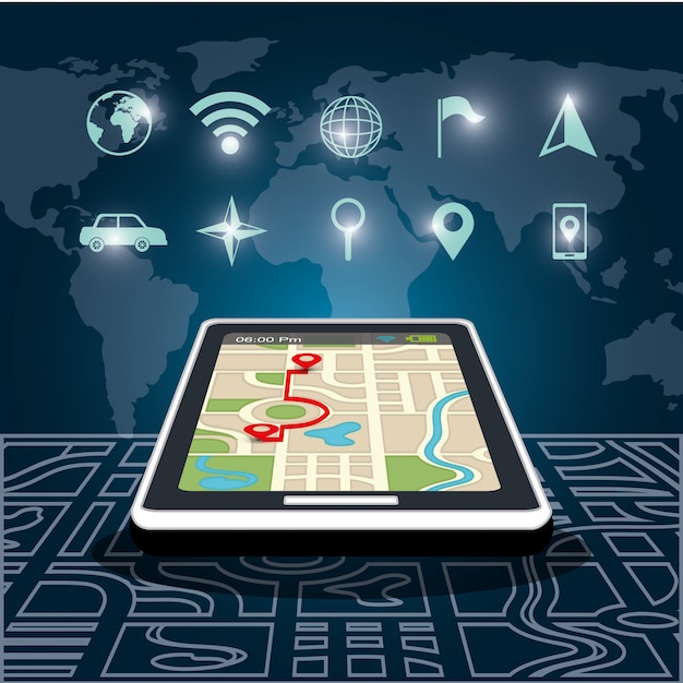 Vector gps navigation design 