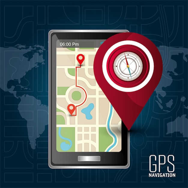 Vector gps navigation design 