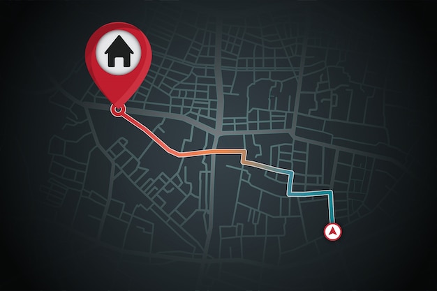 Gps navigation generate from your location to house