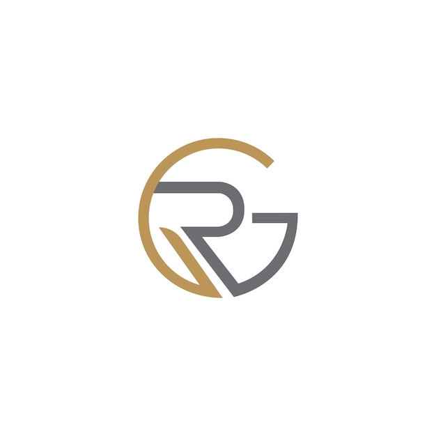 GR letter logo design