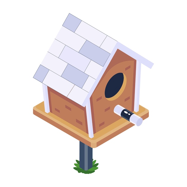 Vector grab this amazing isometric icon of aviary